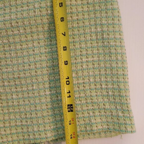 ZARA WOMAN SKORT SS22 GREEN STRUCTURED GINGHAM PATTERN SHORTS XL 4661/434/500 - Picture 5 of 6